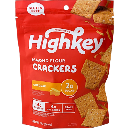 Almond Flour Crackers - Cheddar